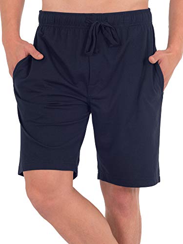 Fruit of the Loom Mens Pajama Shorts 2 Pack, Breathable Mesh Lounge Sleepwear Set with Elastic Waistband and Pockets4