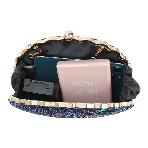 Image of Women Seashell Evening Bag Purse Mermaid Chain Strap Clutch Handbag Shoulder Bag | Seashell