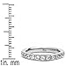 3MM Ladies Titanium Eternity Engagement Band, Wedding Ring with Pave Set Cubic Zirconia Size 8