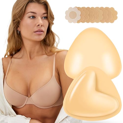 Sticky Bra Push Up, Adhesive Strapless Push Up Bras for Women, Double Sided Sticky Bra, Breast Pads Reusable