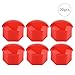 Aramox Wheel Nut Rim Cover, 20pcs 21mm Nut Car Wheel Auto Hub Screw Anti-Theft Cover (Red)