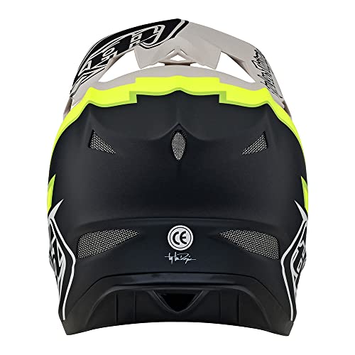 Troy Lee Designs Downhill D3 Fiberlite Volt Full Face Mountain Bike Helmet For Max Ventilation Lightweight Mips Epp Eps Racing Downhill Bmx Mtb Dh - Adult Mens Womens Unisex (Flo Yellow, Lg) #TOP2