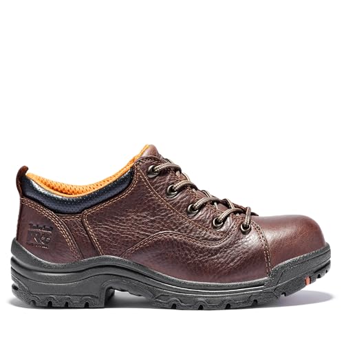 Timberland PRO Timberland PRO Women's TiTAN Oxford Alloy Safety Toe Industrial Work Shoe, Brown-2024 NEW, 10M