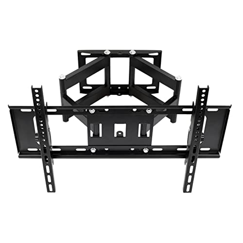 ZHYX Soporte Pared TV Planos y curvos de 32-65 Pulgadas, MAX VESA 400x400mm Inclinable y Giratorio, Doble Brazo y Movimiento Completo