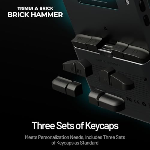 Image of TRIMUI Brick Hammer Retro Handheld Game Console - Metal CNC Aluminum Alloy Body, 3.2 inch IPS Screen, 8GB Storage, Expandable to 1TB, Built-in 3000mAh Battery Black-64G