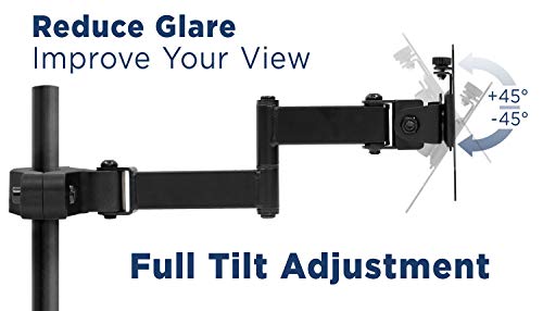 image for Mount-It! Universal Full Motion Steel Pole Mount with Articulating Arm