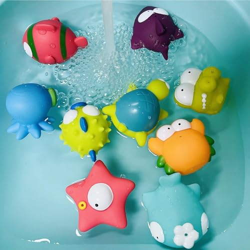 Jouet de bain pour enfant bebe 6 mois avec animaux rigolos - 7