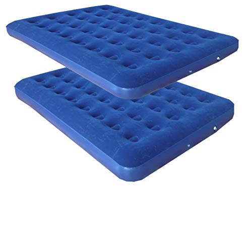 Zaltana 2Pcs Double Size Air Mattress (Size:74"X54"X9") #TOP18