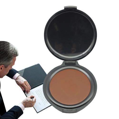 指紋用インクパッド - ポータブルスタンプインクパッド |子供用拇印インクパッド識別セキュリティID用公証人スタンプ、公証人、学校、工芸品用の公証人用品、スタンプインク