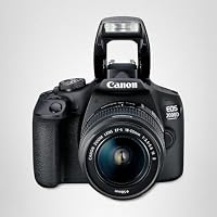 Canon EOS 2000D Spiegelreflexkamera - mit Objektiv EF-S 18-55 is II (24,1 MP, DIGIC 4+, 7,5 cm (3.0 Zoll) LCD, Display, Full-HD, WiFi, APS-C CMOS-Sensor), schwarz – Ansicht 2