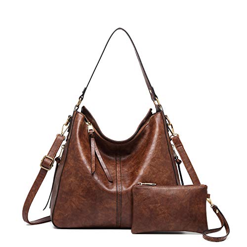 Image of Women Tote Bag Handbags PU Leather Fashion Hobo Shoulder Bags with Adjustable Shoulder Strap