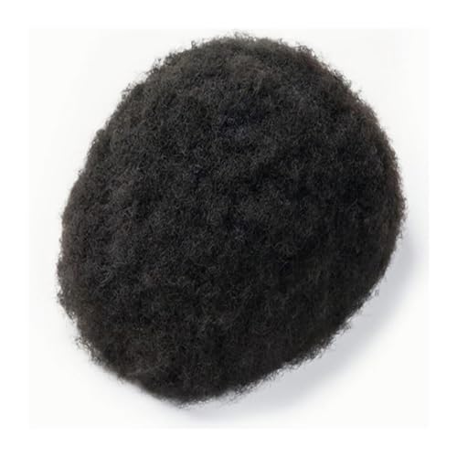 Prothèse capillaire Afro pour homme base 4mm boucles naturelles et denses