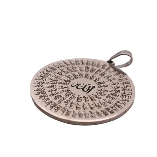 Islam Asma-ul-Husna 99 Names Of ALLAH Stainless Steel Pendant Necklace Muslim Gift