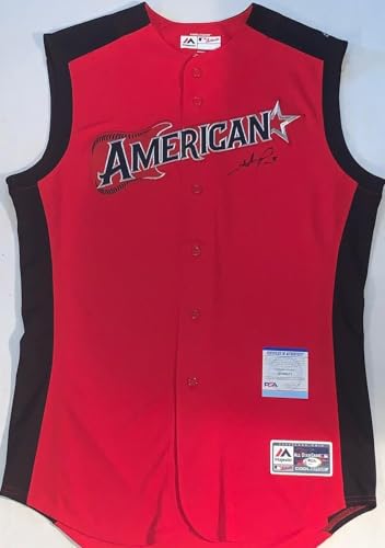 Topps Hunter Pence Texas Rangers Signed 2019 All Star Game Jersey Size 44 Psa - Autographed Mlb Jerseys