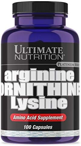 Ultimate Nutrition Arginine Ornithine Lysine -with L-Arginine, L-Ornithine, L-Lysine -Triple Amino Acid Supplement, Strength Capsules