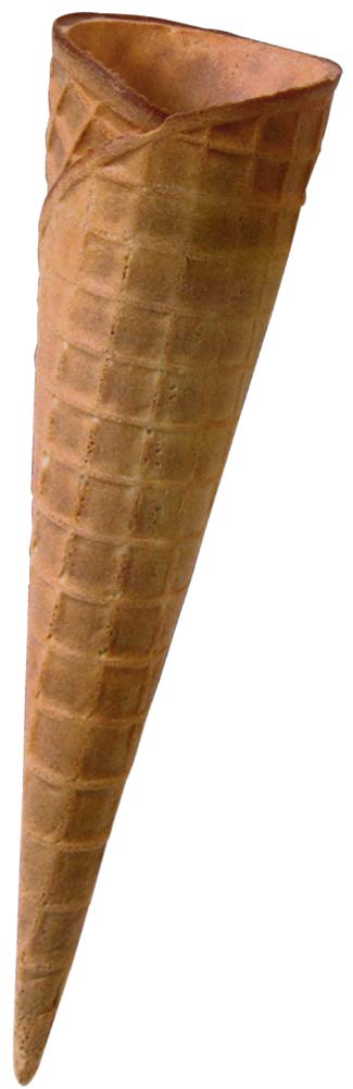 Lot de 250 cônes pour glace format petit en papier gaufré sans gélatine cônes Wafer Small Gluten Free Ice Cream pour glaces