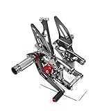Per HONDA CBR1000RR 2008-2011 Arashi Regolabile Posteriore Pedane Poggiapiedi Per H.o.n.d.a CBR1000RR 2008-2011 Accessori moto Posteriori Pedale Pedalino Grigio CBR 1000 RR CBR1000 1000RR 2009 2010