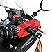 BAIONE Motorcycle Grip Lock Handlebar Throttle Security Lock Anti-Theft Scooters fit for ATV Motorcycles Dirt Street Bike (Red)