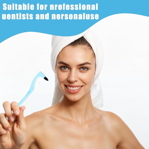 Image of 8 Pcs Tooth Stain Eraser Tartar Polisher Stain Removers Dental Plaque Tartar Eraser Plaque Tool Professional Dental Picks Cleaning Professional Tools Teeth Cleaning Kit for Oral Care White and Blue