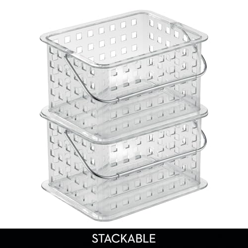 iDesign Small Clear Shower Caddy with Handle, Portable Shower Organizer for Dorm or Bathroom - Thumbnail 5