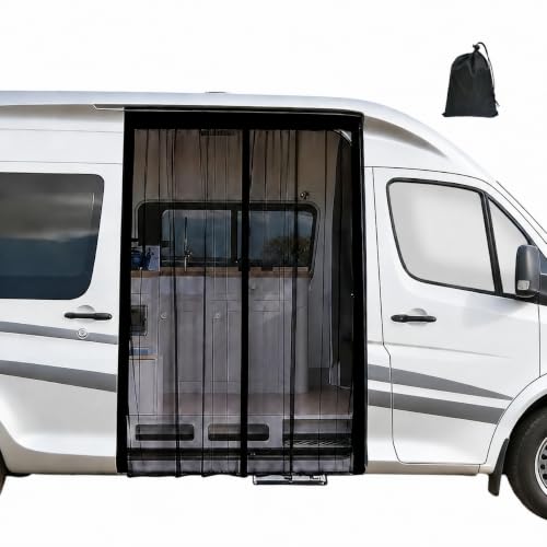 Risirica Magnetic Van Bug Screen for Sliding Door, Standard, 71" H x 59" W by Risirica - Used condition - US$27.59