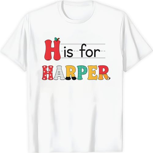 Custom Back to School Shirt for Kids – Personalized T-Shirts for Toddlers, Preschool First Day of School Gift