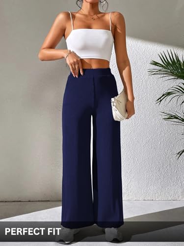 Image of GRECIILOOKS Women's Parachute Cargo Pants - High Waist Flared Korean Trousers| Trendy Casual Wear for Daily & Travel Use (Available in Plus Size)