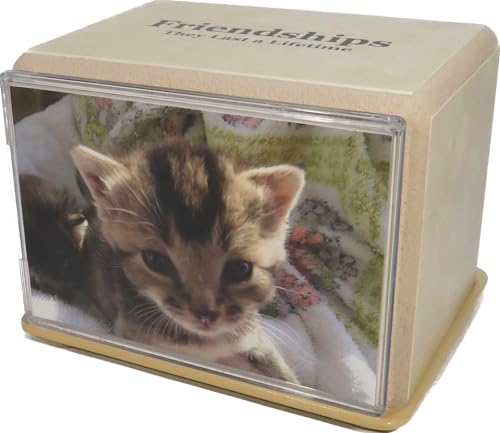Classic Tan Handmade Pet Cremation Urn Keepsake (Medium, tan)