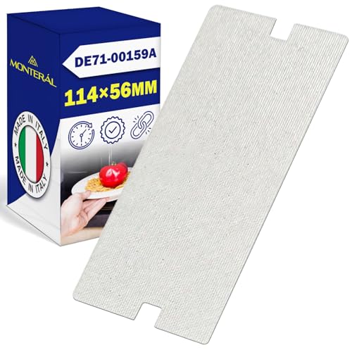 MONTERAL Placa Mica Microondas 114x56 mm con Código Original DE71-00159A para Samsung - Made IN Italy
