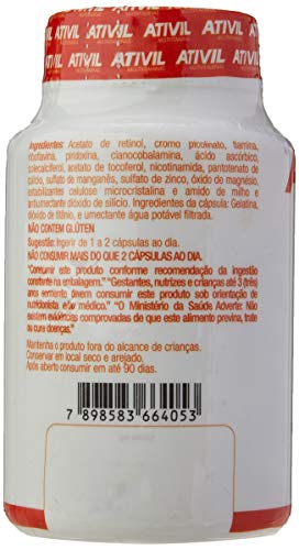Ativil Multivitaminas, Fitoway, 90 Cápsulas