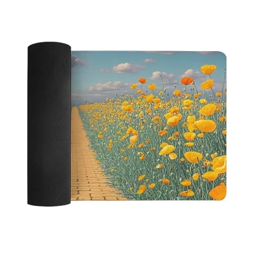 Poppies Field Yellow Brick Road Desk Pad Protector Large miniatura 3