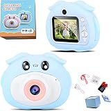 Kids Camera, HD Digital Camera for Children Portable Mini Toddler Selfie Camcorder, Christmas Birthd
