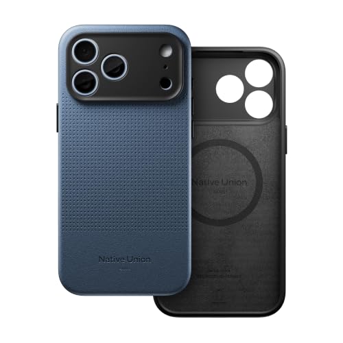 Image of Native Union Active Case - MagSafe Compatible with Built-in Magnets - 10ft / 3m Drop Protection - Rugged Yet Slim Design - Recycled Materials - Camera Control Button for iPhone 18 Pro Max (Navy)