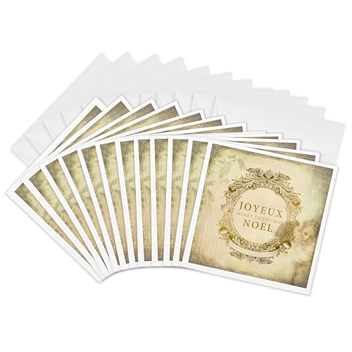 Cartes Joyeux Noël vintage 15,2 cm pour accompagner vos cadeaux de famille