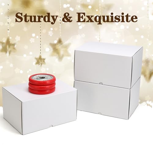 Image of WIFTREY 11x8x6 Shipping Box set of 15, white Corrugated Cardboard Boxes 11 x 8 x 6 for Shipping Small Business, Packaging, Moving, Mailing Supplies