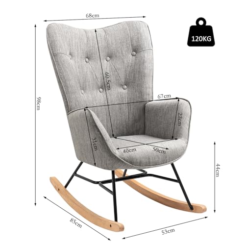 MEUBLE Cosy XXL-Sessel im skandinavischen Design Großer Polstersessel aus Stoff mit Hoher Rückenlehne und Armlehnen