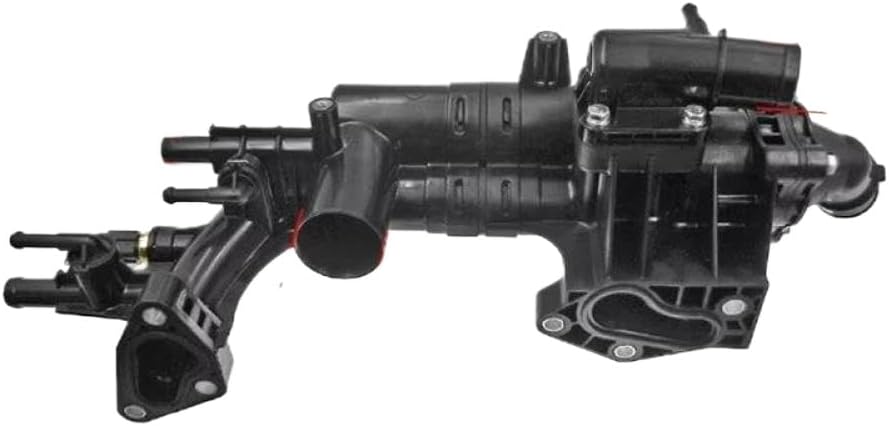 Engine Radiator Thermostat Housing 25600-3CAE0 Compatible with 2012-2019 Santa Fe XL, Azera, Cadenza, Sedona 3.3L