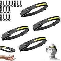 Lumi Light, 2026 New Lumi Light Headband, LumiLight Headlamp, Rechargeable USB-C Lightweight Headlamp, Waterproof Head for Camping Running Fishing (4 pcs)