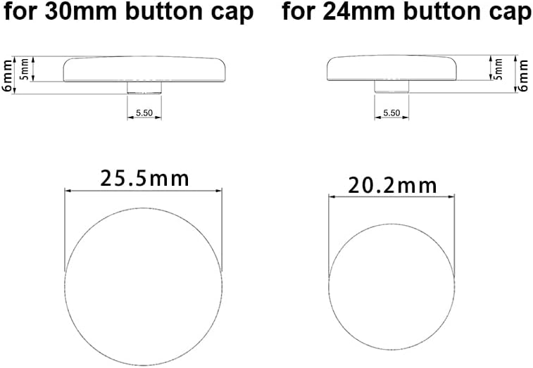 Miniatura 2 de 15pcs Arcade Button Caps for Mechanical Push Buttons Punk Workshop button Caps - Green