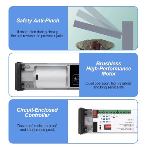 Abrepuertas automático para zonas comerciales con sensor y funcionamiento silencioso 7