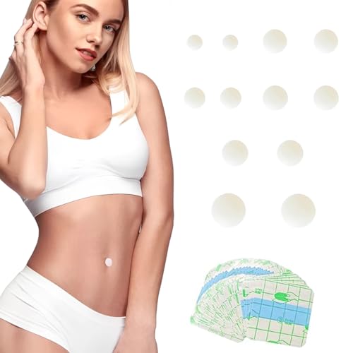12 Pcs Adult Belly Button Plug Post, Soft Silicone Tummy Belly Button Plug with Medical Tapes for Liposuction