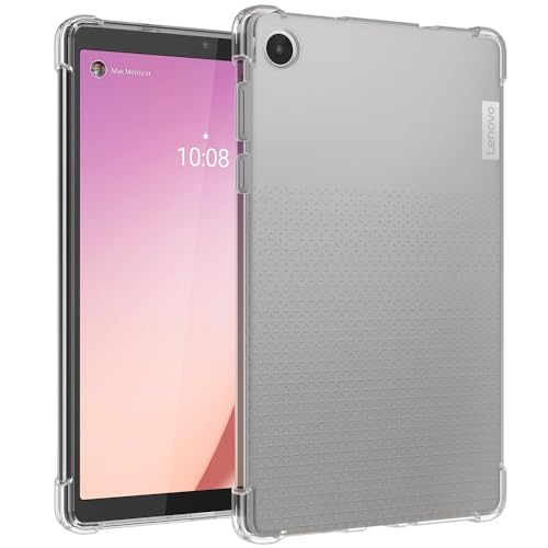Callyue Case for Lenovo Tab M8 4th Gen Case 8 Inch 2024 TB-300FU/TB-300XU Slim Light Soft TPU Side Corner Protective Cover for Lenovo Tab M8 4th Clear