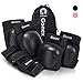 Gonex Protecciones Patines Niños Adultos, Juego Protectores Rodilleras Coderas Muñeca Muñequeras Infantiles para Skate Bicicleta Patinaje Ciclismo Monopatín Escalada Esqui Scooter Seguridad Deportiva