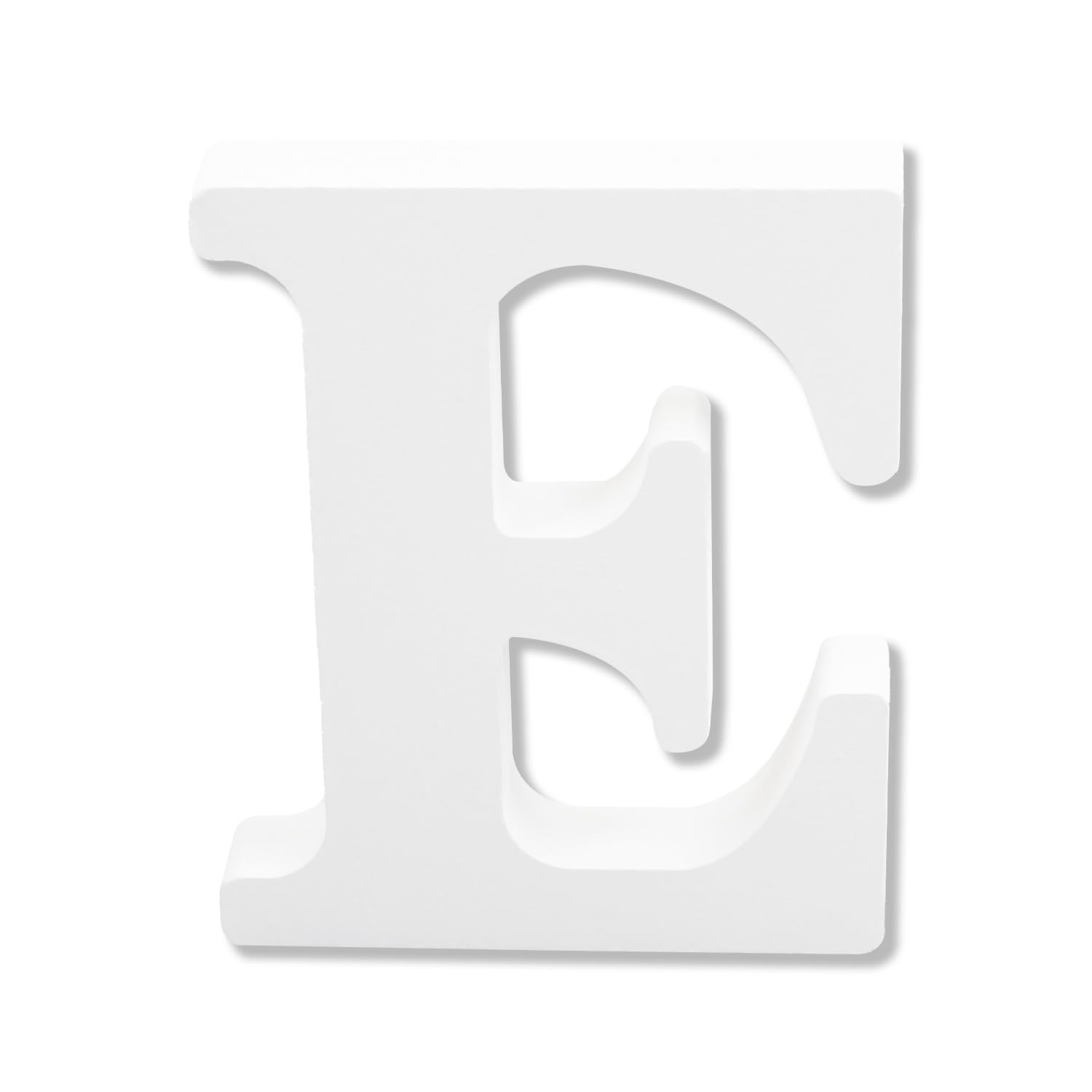 Bojueshaw White Wooden Letters,4 Inch Standing Alphabet,DIY Paintable Letters for Arts & Crafts,Home Decor