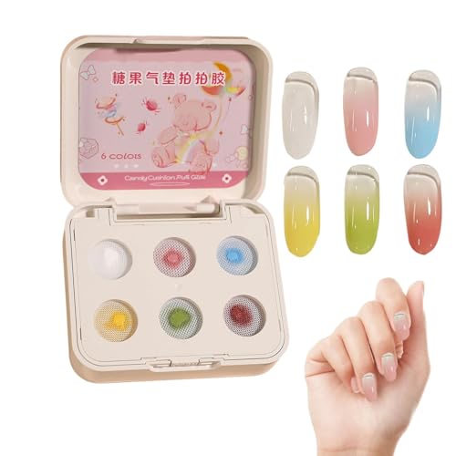 Esmalte de uñas en gel en paleta de 15 g para manicura degradado de alta pigmentación