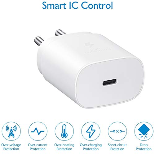 Image of DR VAKU USB-C to USB C Super-Fast Charging Wall Charger-25W PD Charger Adapter with Type-C Cable for Samsung Galaxy Note 20 Ultra Note10 / Lite / 10+ / S20 Ultra / S20 Plus / S20 5G and S10 Lite