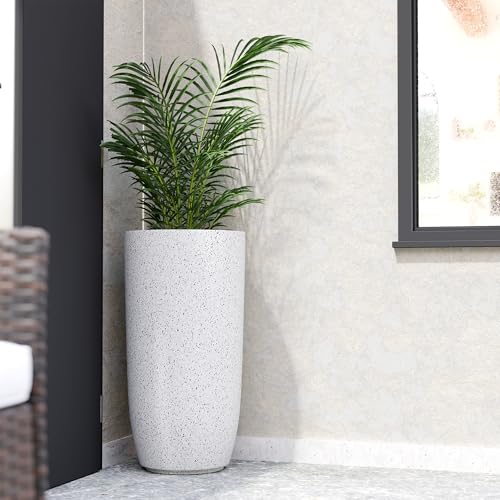 Image of YUCCABE ITALIA FOXB TPC 30 INCH Pots for Plants Highly Durable Polymers Lightweight Indoor Outdoor Plant Pots, Flower Pot Gamla Tree Planter Container Planters for Living Room, Balcony, Garden