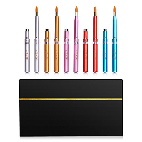 Lip Brush Set, FITDON Retractable Lip Brush with Cover Travel for Lipstick Gloss Applicator, Made with Cruelty Free Synthetic Bristles 10PCS (Diamond)