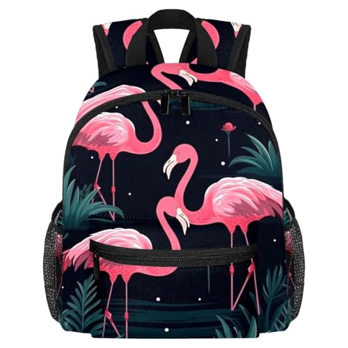 Sac à dos enfant préscolaire flamant rose léger pour éviter le mal de dos