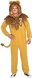 SUIT YOURSELF Cowardly Lion Zipster Halloween Costume for Men, The Wizard of Oz, Extra Large (44-46)